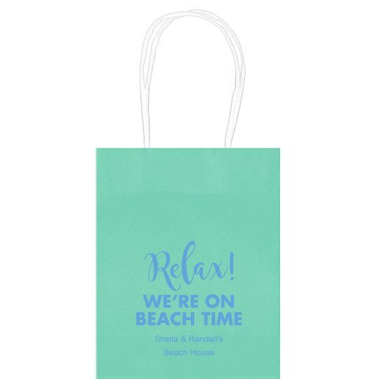 Relax We're on Beach Time Mini Twisted Handled Bags